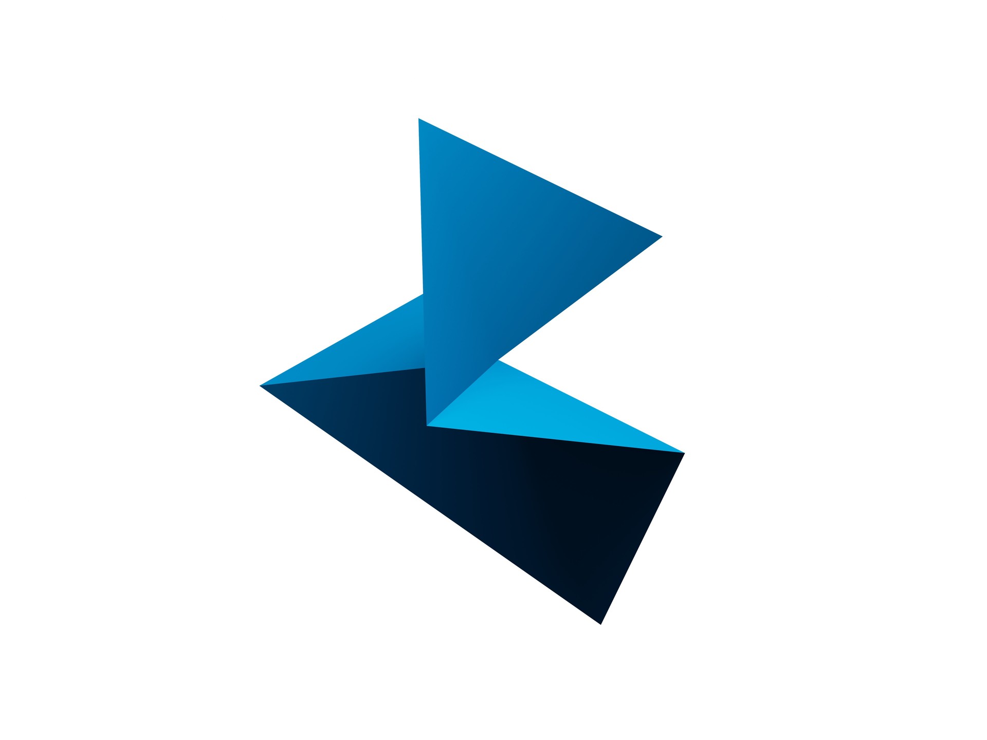 Dynamic logo isolated on a white background.